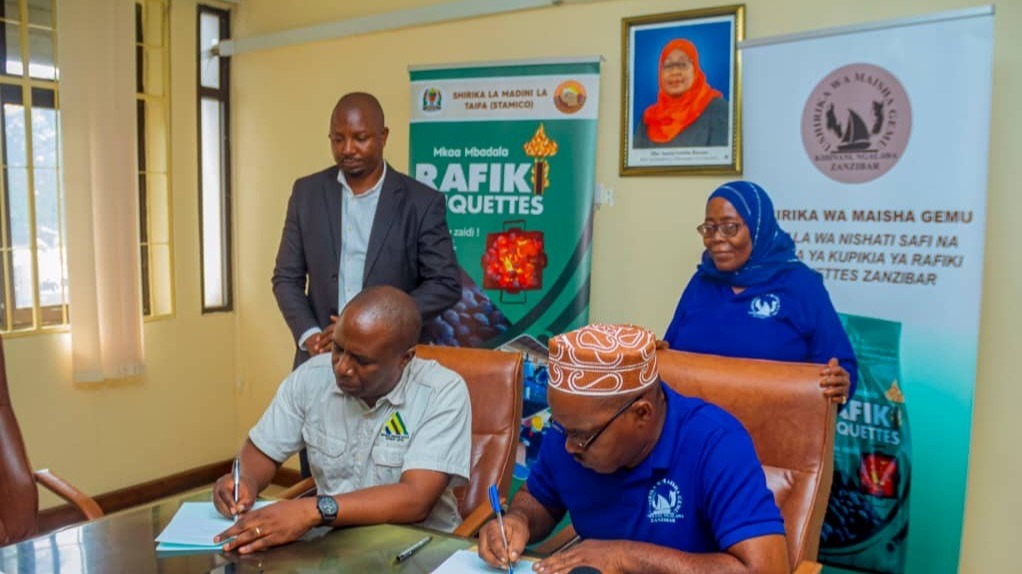 STAMICO YASUKUMA AJENDA YA MATUMIZI YA NISHATI SAFI YA RAFIKI BRIQUETTES ZANZIBAR